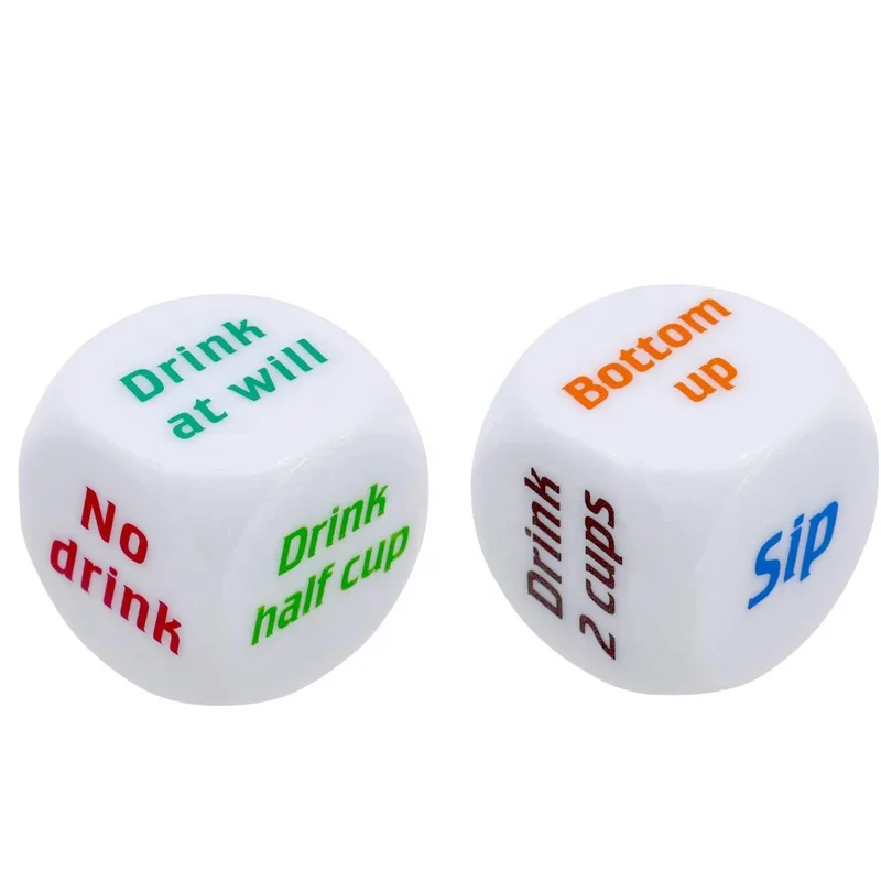 

Game Gambling Adult New Drink Decider Die Gamed Bar Party Pub Dice Fun Toy Drinking Wine Mora English Dice