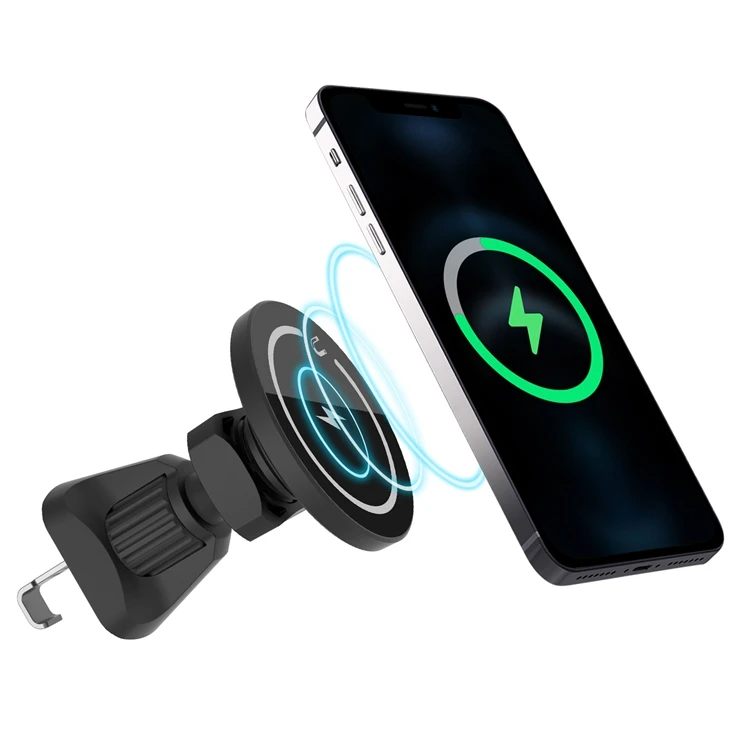 

15W Magnet Wireless Charger Car Vent Phone Holder For iPhone 12