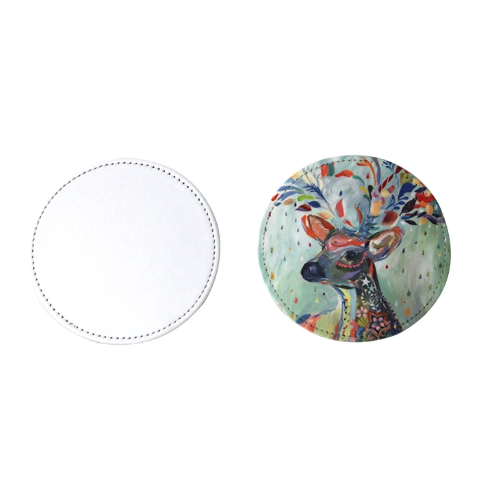 

Prosub Sublimation Coaster Blanks Round And Square Leather Coasters Custom Print Sublimation Coasters