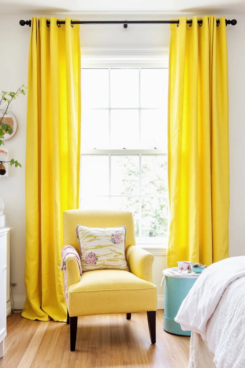 Mustard Yellow Throw Pillow