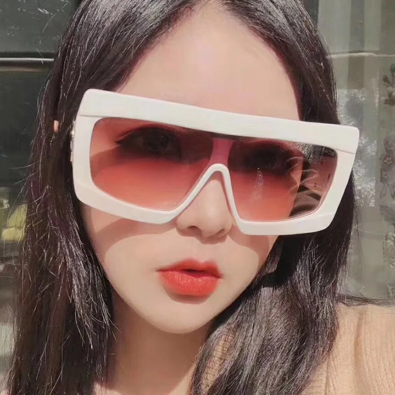 

2021 Retro Women Trendy Sunglasses Oversized Men's Vintage Sunglasses