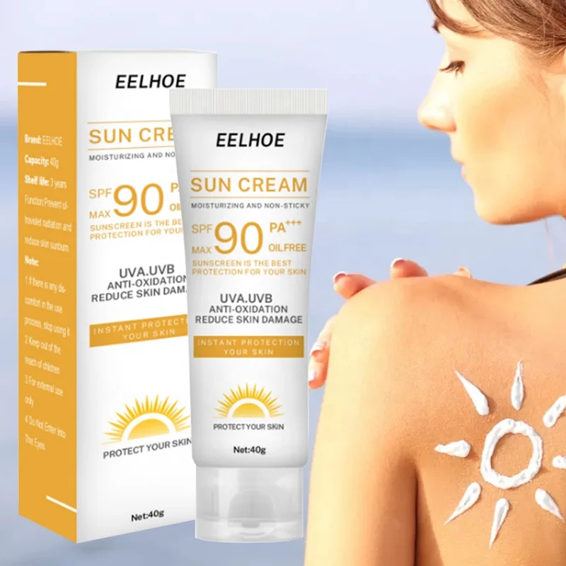 

NEW Invisible Non-Greasy Lightweight Spf 90 Sunblock Face Cream Moisturizing Whitening Organic Anti-Uv Sunscreen Body Lotion