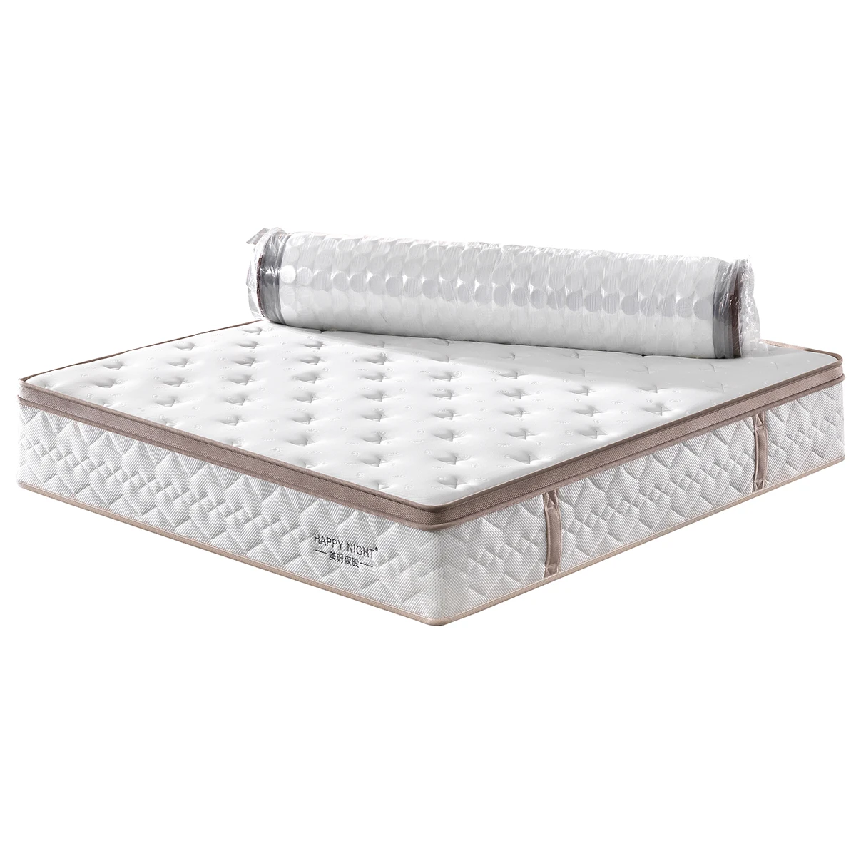 

Hypo-allergenic king size euro top compressed mattress pocket spring mattress spring hotel bed mattress