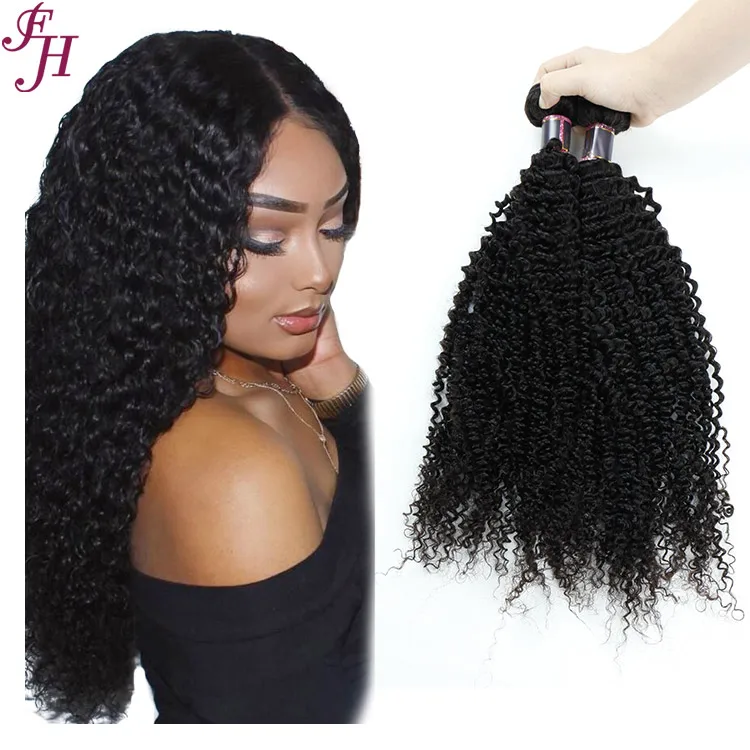 

FH Free Sample Hair Bundles Raw Cambodian Curly Virgin Hair Kinky Curly Cambodian Hair Bundles