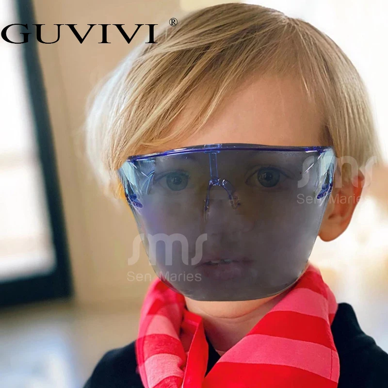 

GUVIVI Fashion Windproof Sunglasses Multicolor Protect eyes Oversize Suitable for Children 2021 Customize logo