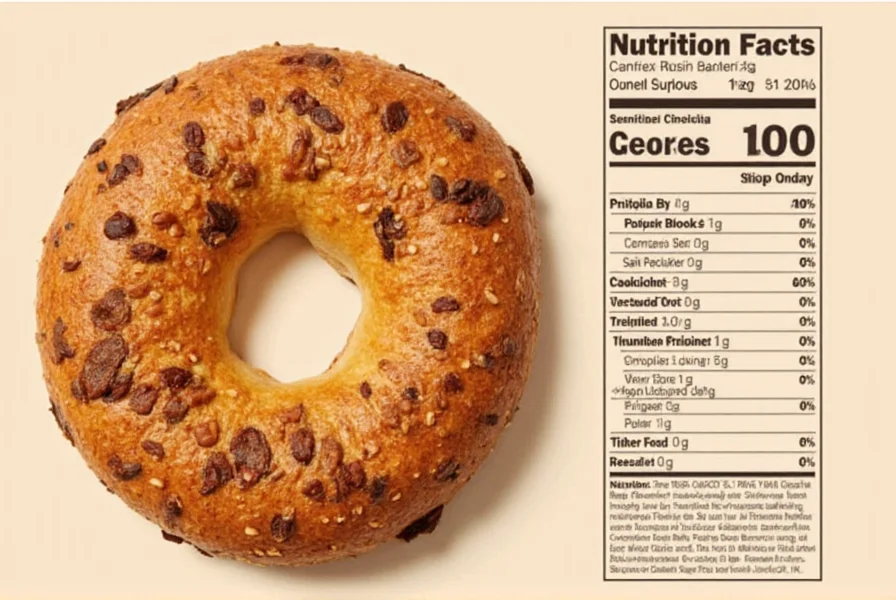 nutrition facts cinnamon raisin bagel
