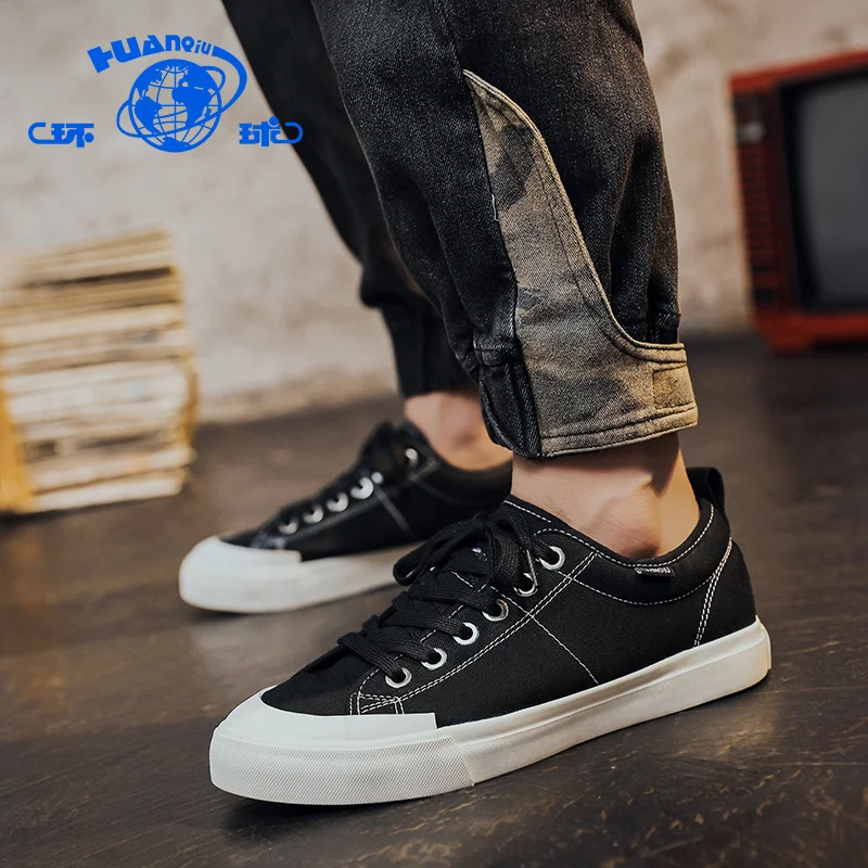

H20829 china custom new design premium sole flat mens canvas shoes