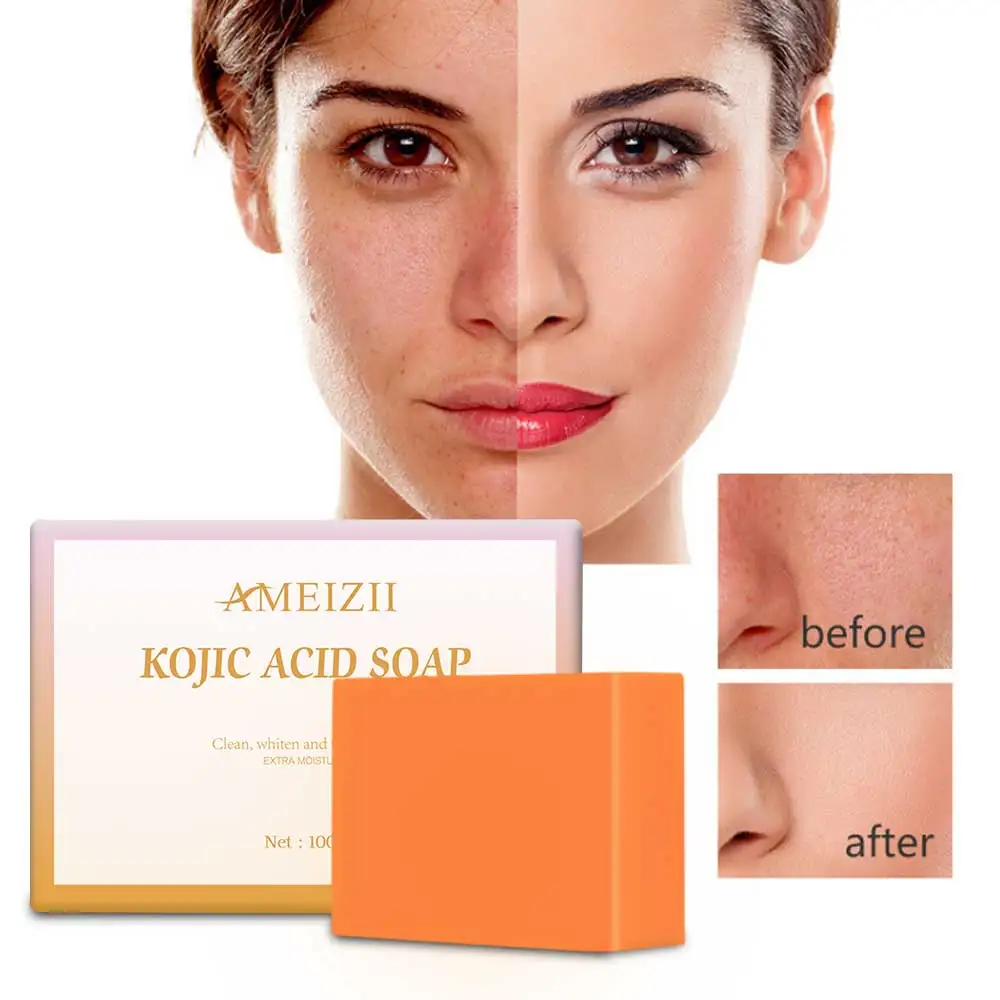 

Custom Logo Kojic Acid Soap Body soap Bar Pore Cleansing Laminas de Jabon Beauty Products Scented Bath Kojic Acid Savon Original