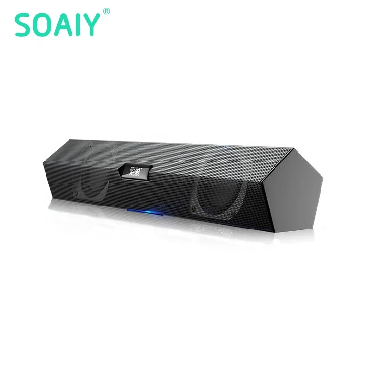 

SOAIY creative mini sound bars sond blue tooth wired stereo surround speaker TV soundbar