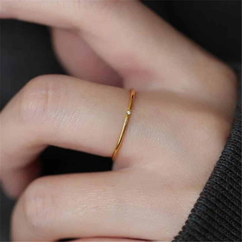 

2023 hot sale female simple fashion jewelry ring wedding ring niche light luxury wind tail couple rings