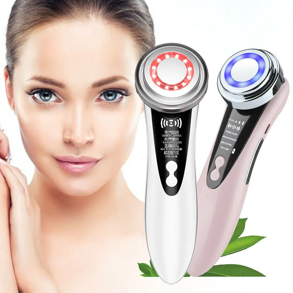 

EMS Face Skin Tightening Machine LED Light Photon Therapy Facial Beauty Massager