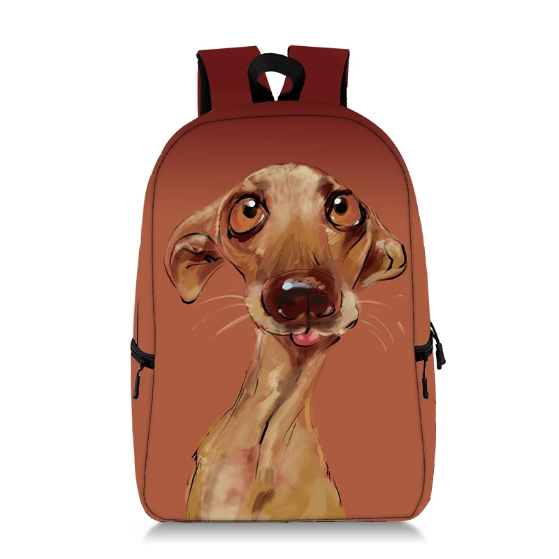 

Cute Dog Cat Eat Food Print Backpack For Teenager Children Animal School Bags Boys Girls Canvas Daypack Bookbag Women Travel Bag