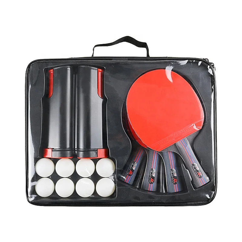 

Long Handle Ping Pong Bat Set Professional Table Tennis Rackets