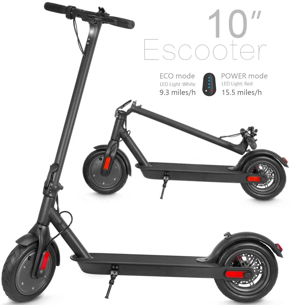 

Waterproof 350W Fat Tyre 10 Inch Easy Carry Electric Scooter Netherlands Warehouse Kick Scooter Disc Brake Scooter