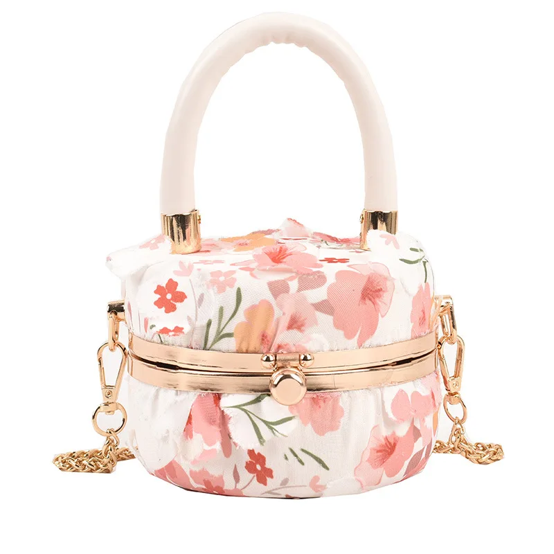 

Womens evening bags 2022 clutch luxury party wedding flowers purse chain shoulder hand bag ladies PU box handbag