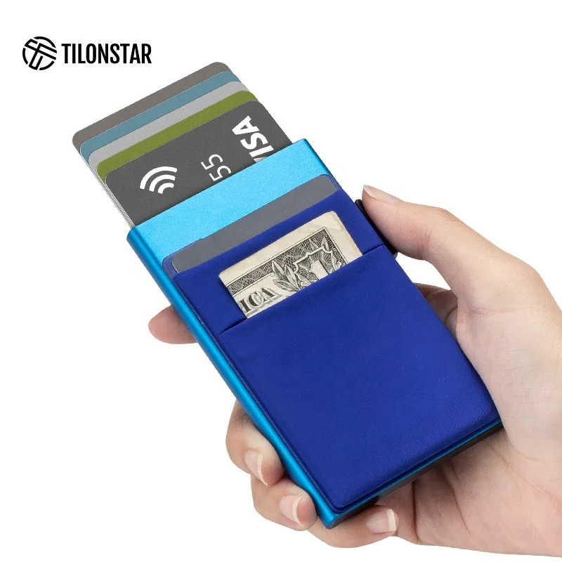 

Multicolor Optional Grading Rfid Aluminum Card Case Business Card Holder Case Metal