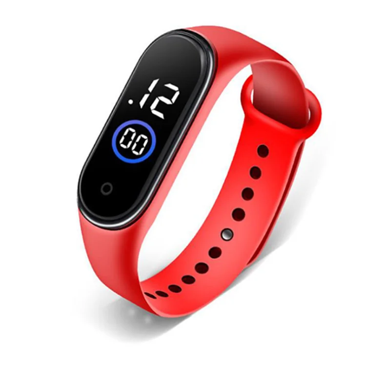 

Manufacturer custom logo Anti-fall and wear-resistant TPE strap watch LED Large display electronic watch