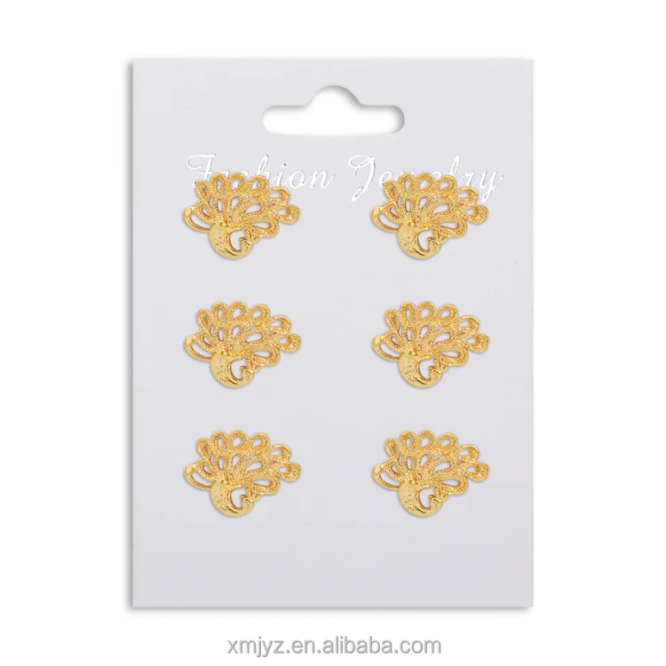 

Wholesale Brass Female Peacock Earrings 18K Gold-Plated Earrings Net Celebrity Earrings Cross-Border New Accessories