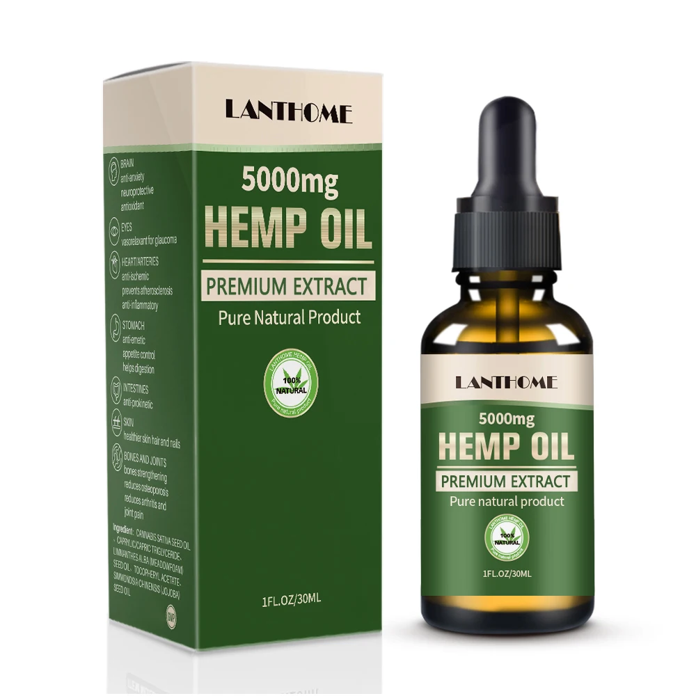 

Support Sample Order Organic CBD Hemp Oil 5000mg Hemp Seeds Oil Extract Drop for Pain Relief Reduce Anxiety Better Sleep Essence