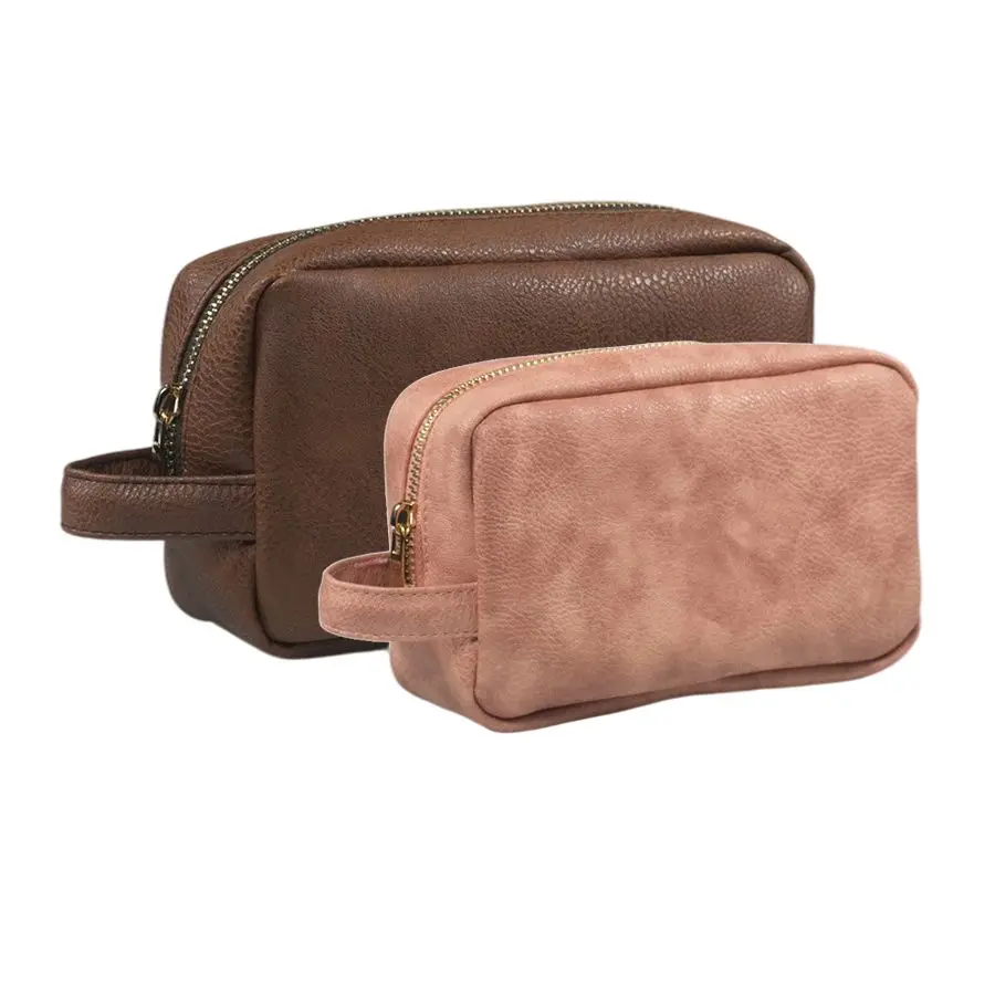 

Custom Large Zipper Pu Cosmetic Bags Case Women Portable Artist Travel Makeup Bag