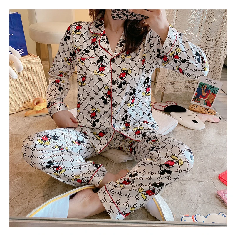 

2021 Hot Selling Womens Summer Sleepwear Home Clothes 2 Piece Set Clothing Pijamas Woman Custom Wholesale