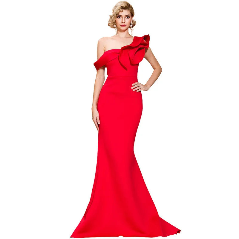 

women long prom elegant party dresses 2021 evening gowns sexy, Customized color