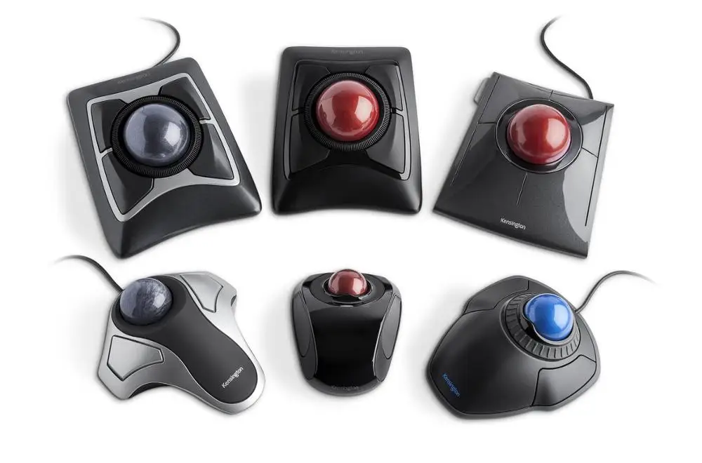 
Industrial Trackball Mouse 2.4GHz Wireless Nano Receiver for Laptop Computer 