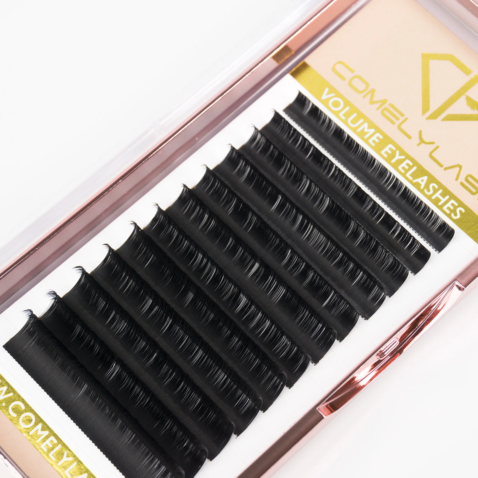 

Korean PBT Fiber/ Silk/ Human Hair Eyelashes Extensions Wholesale Volume Lashes