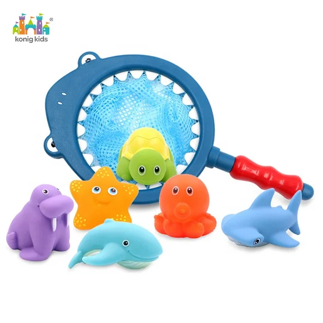 
2020 Konig Kids Summer Bath Tub Play Water Set For Kids Baby Bath Toy With Fishing Net  (62574938795)