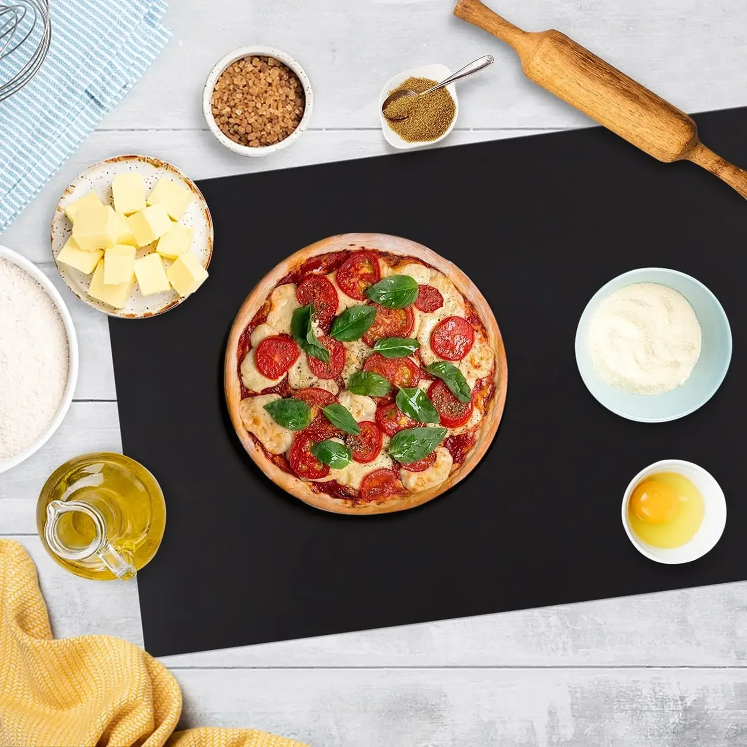 100% Food Grade Silicone extra Large Heat-resistant Kitchen Countertop Table Mat FDA Non slip Silicone MatCustomized Any Size