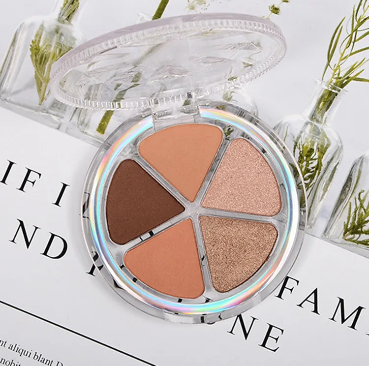 

Custom logo 5 colors eyeshadow palette mini shimmer eyeshadow
