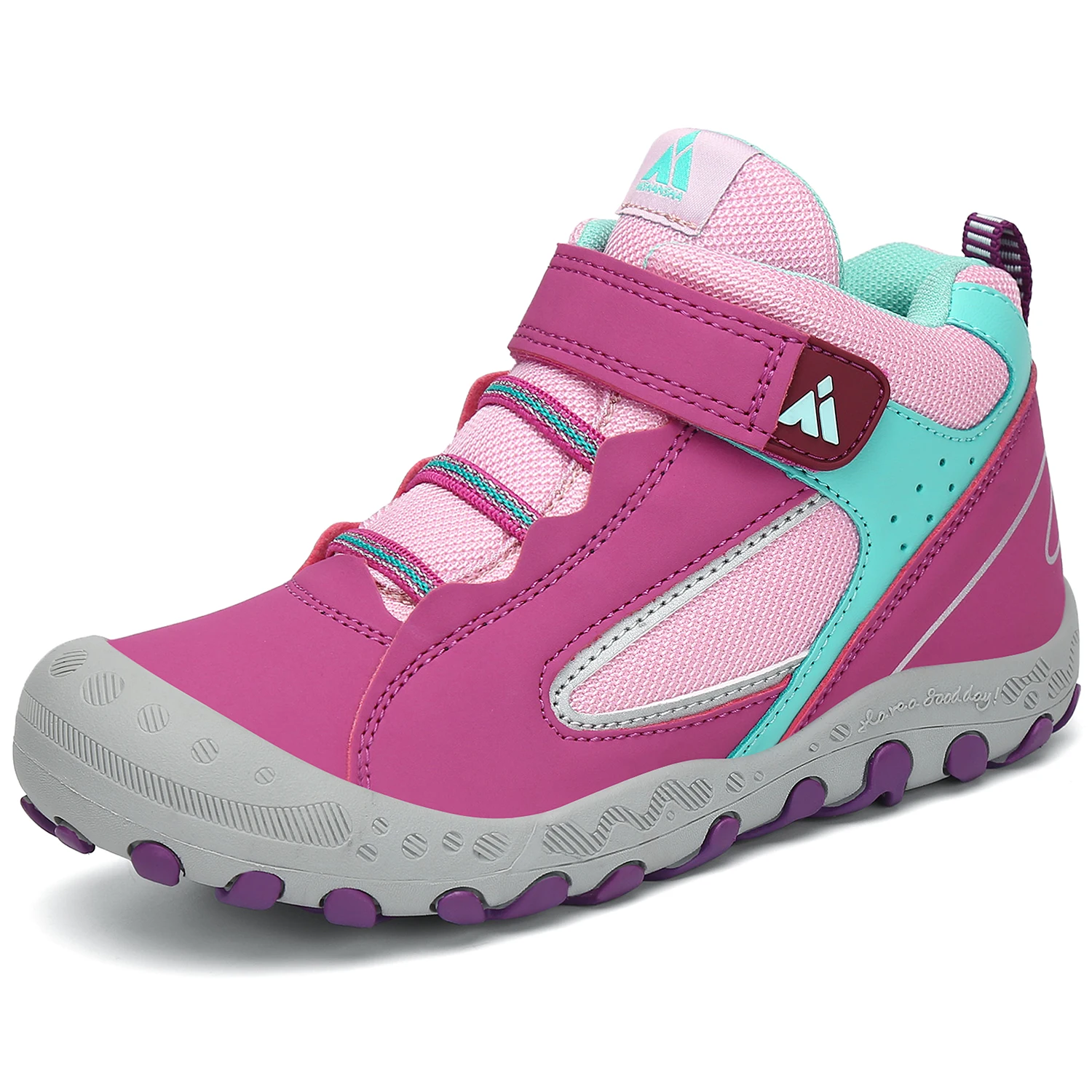 

Hot Selling Children Waterproof Outdoor Mountaineer Hiking Shoes For Unisex, Purple/yellow/blue/black