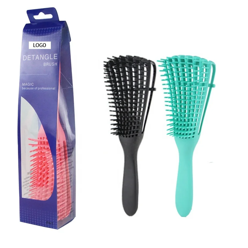 

salon hairdressing 4c detangler afro brosse pour cheveux hair brush detangle hairbrush for woman