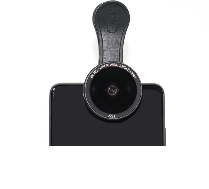 

High Quality 155 degree 0.58X Wide Angle Lens For Mobile Phone, Black