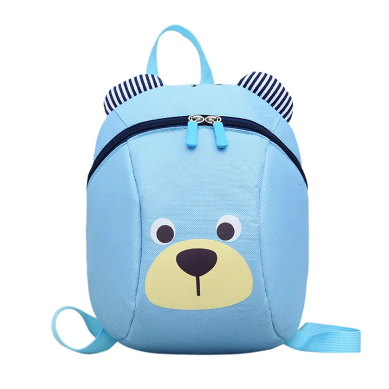 

Hot Sale Kindergarten School Bag Anti-lost Cartoon Animal Children Safe Kids Canvas Toddler Backpack Purse