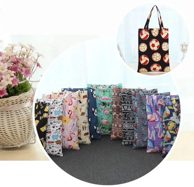 

Twinkle reusable canvas shopping bags custom logo