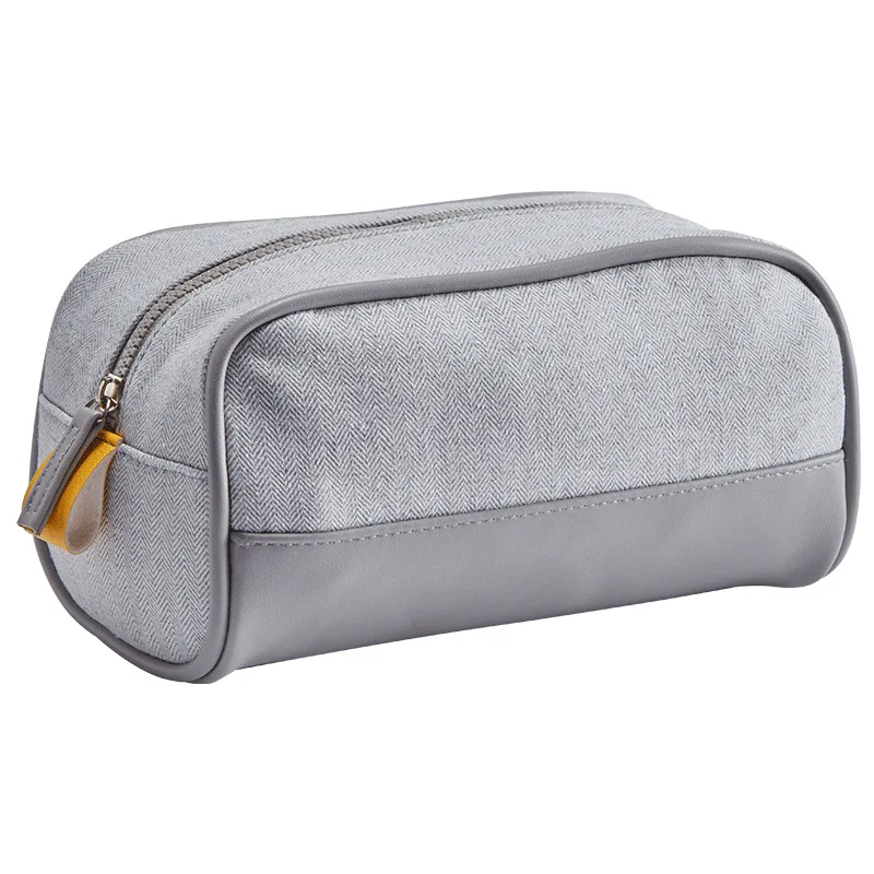 

Pu cotton and hemp make-up bag large capacity waterproof make-up bag multifunctional travel wash bag, Customized