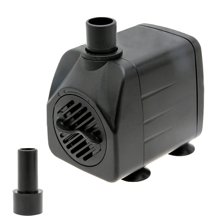 

25 W Small MIni Micro Fish Tank Submersible Pump Aquarium Air Fish Pond Tank Water Fountain Pump Pet Supplies Product, Black