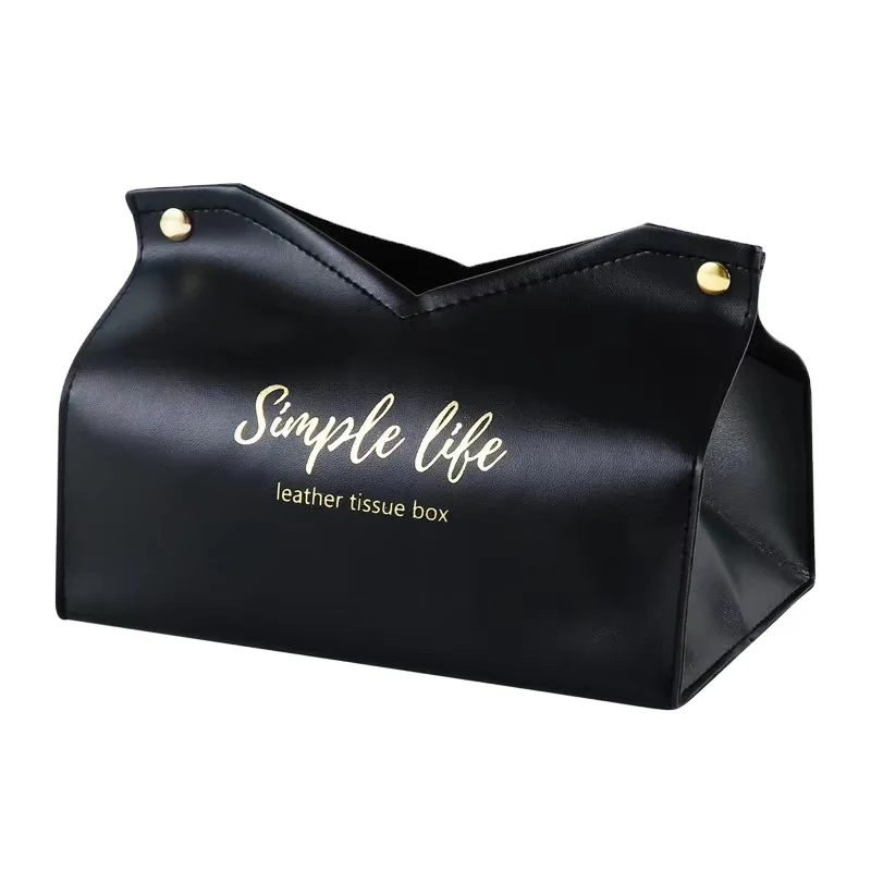 

Wholesale pu leather tissue box nordic car tissue box, As picture show