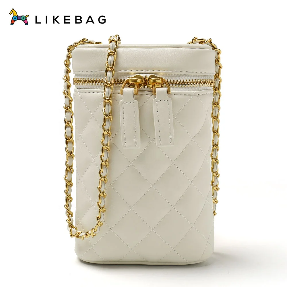 

LIKEBAG new product hot sale fashion casual small fragrance messenger bag with embroidery thread