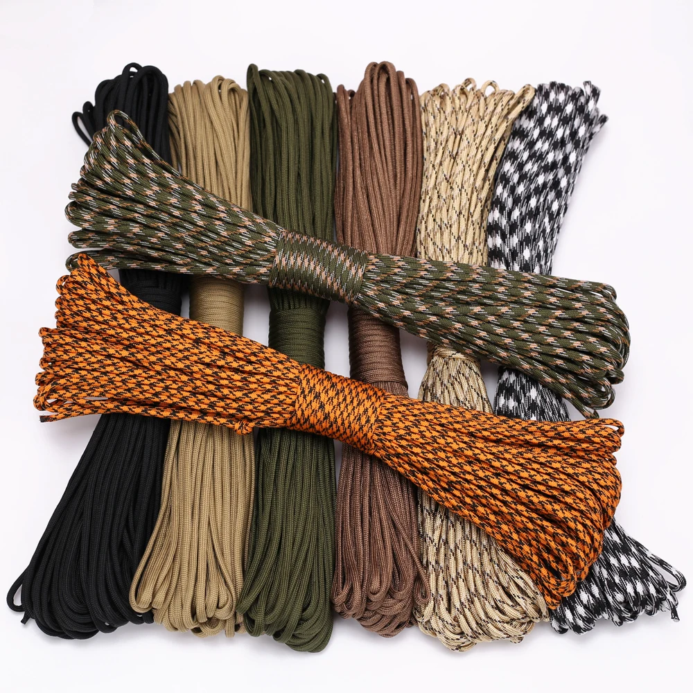 

4 Size Dia.4mm 9 stand Cores for Survival Parachute Cord Lanyard Camping Climbing Camping Rope Hiking Clothesline