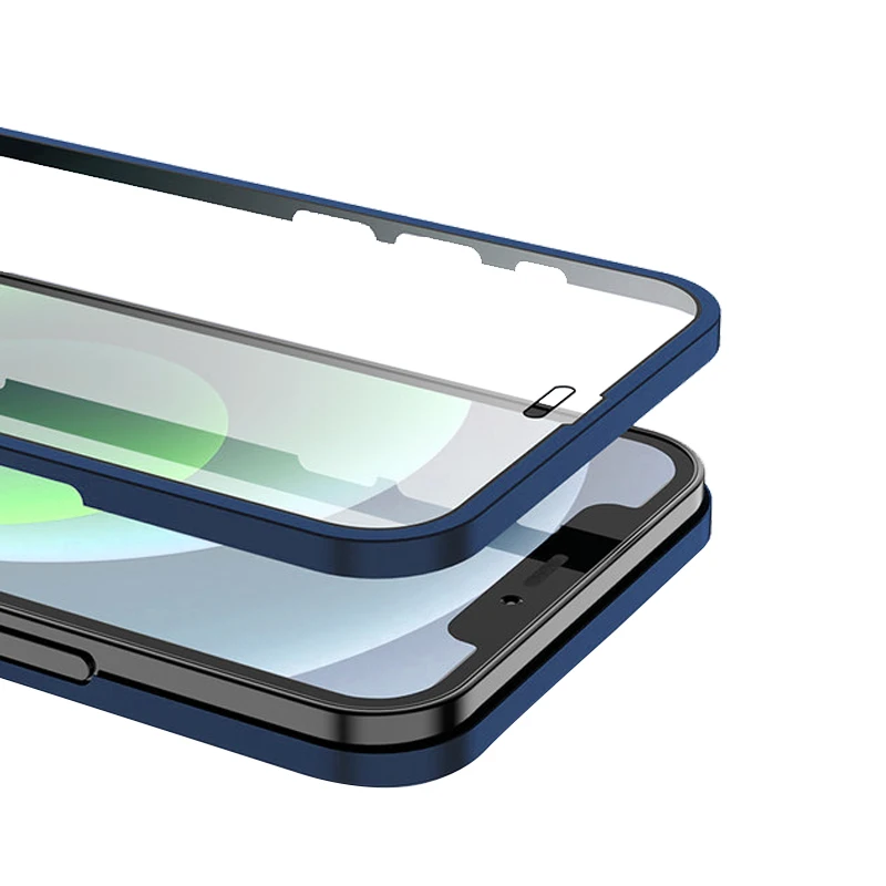 

Full Coverage 360 Protection Mobile Phone Anti Drop Phone Case With Screen Protector, Red/black/white/blue/yellow