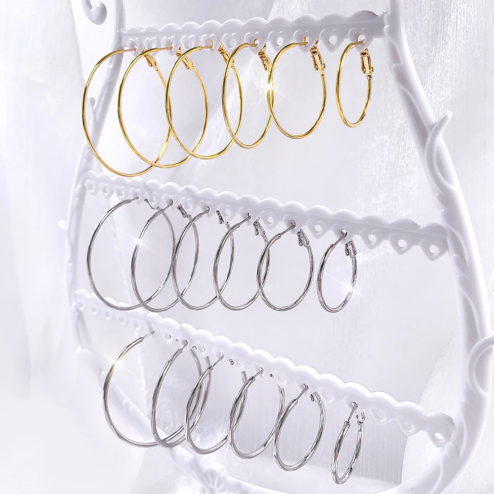 

gold hoop earrings big hook small hoop