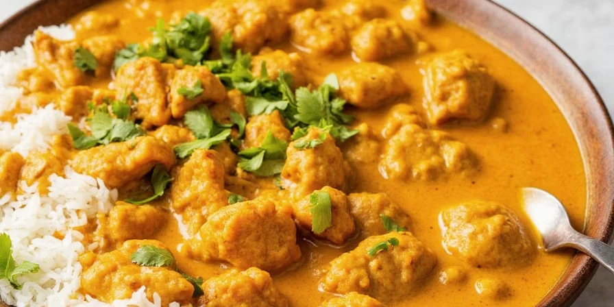 Chicken in rich tomato and cream sauce