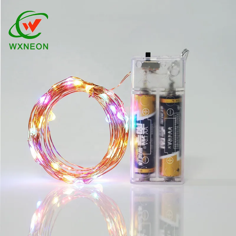 Gift Christmas Tree Decoration Multicolor Soft Fairy LED Lights Copper Wire