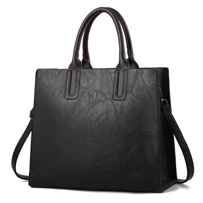 

Oversize Fashion Design Women tote bag Vintage Vegan Leather handbags women, Picture color