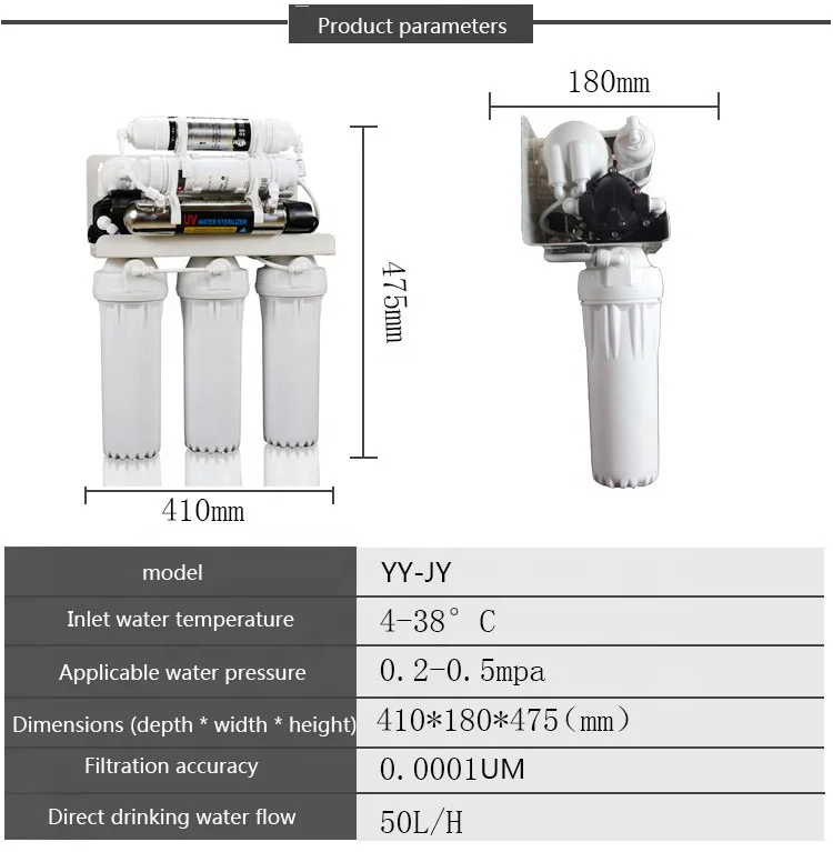 Smart Water Purifier  Adjustment Home Water Filters ozonizer ozone  alkaline water ionizer aria ozono a parete