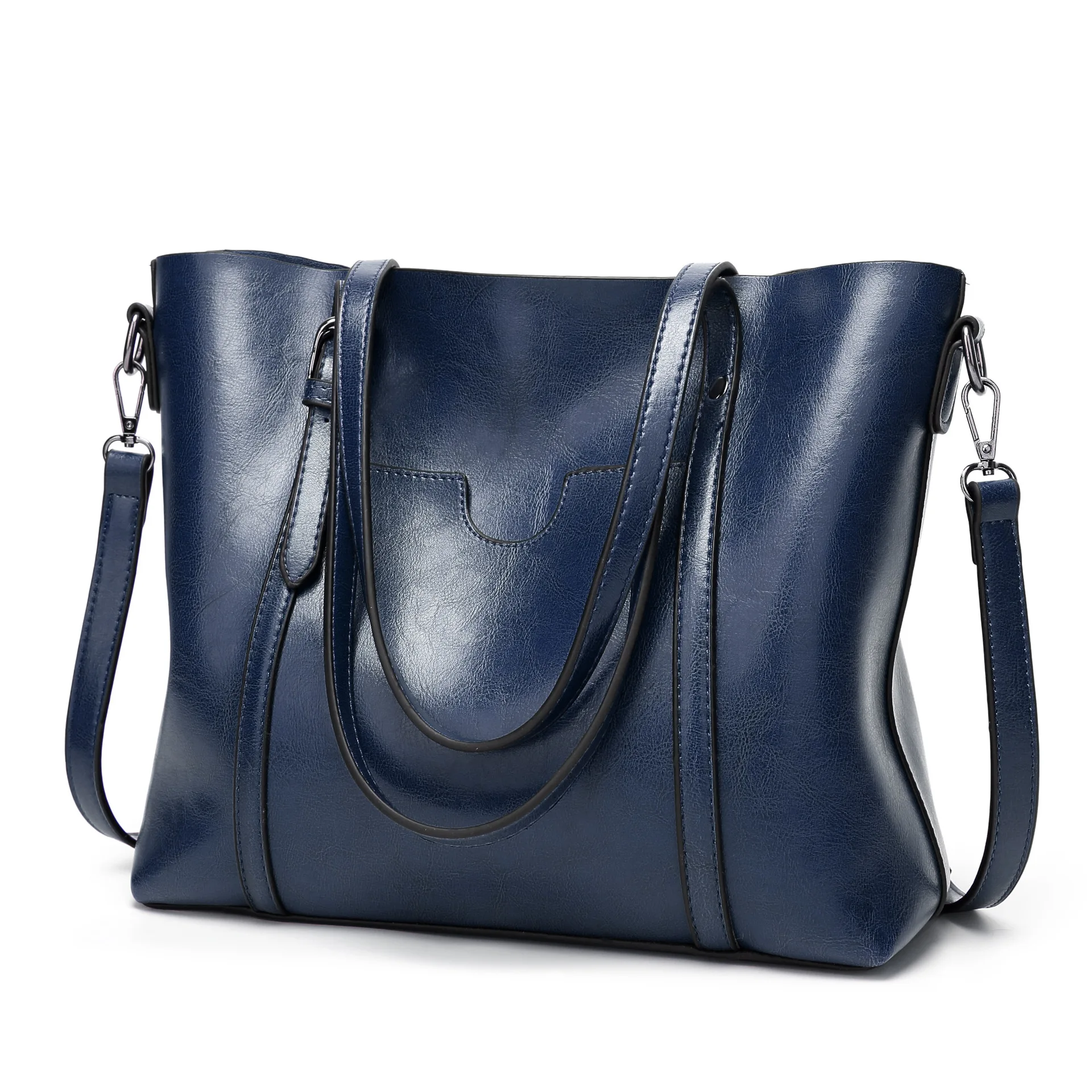 

Fashion European and American style spot PU leather handbag messenger bag tote bag