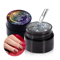 

Rosalind custom logo nail art salon best nail gel soak off glitter color shiny rainbow uv gel polish for wholesale