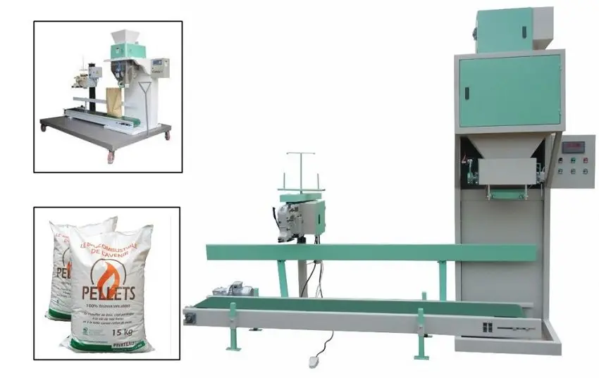 flour packing machine 10kg,20kg,25kg food pellet packing machine